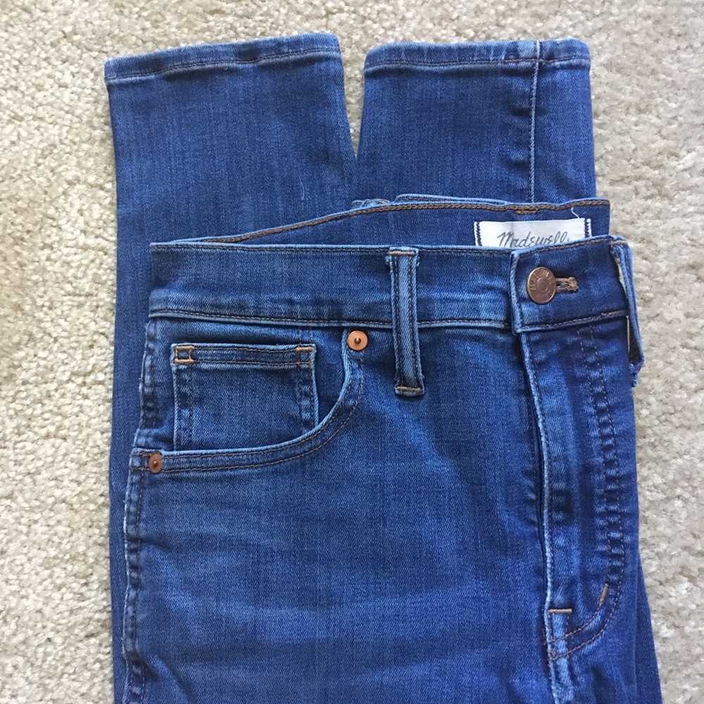 Madewell 10” High Rise Skinny Blue Jeans